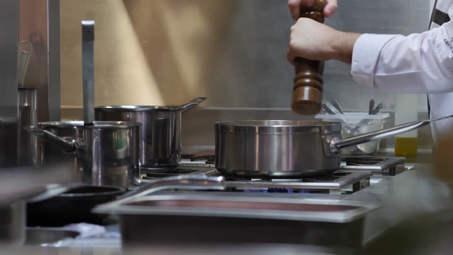 The kitchen mid-service